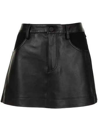 Dion Lee A-line Leather Skirt - Farfetch