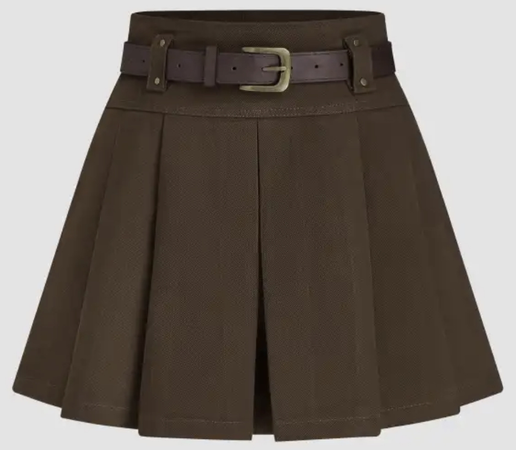 brown belt skirt