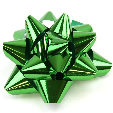 green Christmas bow