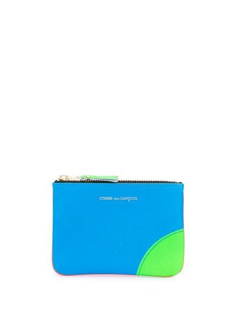 Comme Des Garçons Wallet colour block coin purse AW20 | Farfetch.com