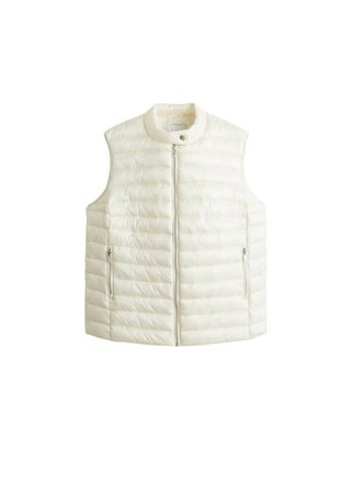 Violeta BY MANGO Pocketed quilted gilet