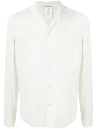 Venroy Silk Plain Shirt MLSCCSHIRTIVO White | Farfetch