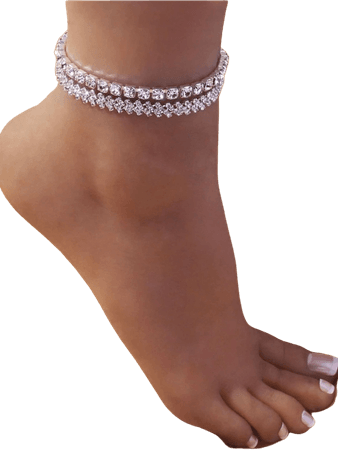 Silver anklet