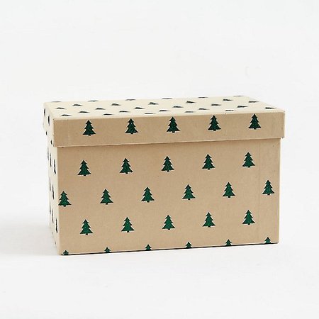 Green Glitter Tree Gift Boxes | Paper Source