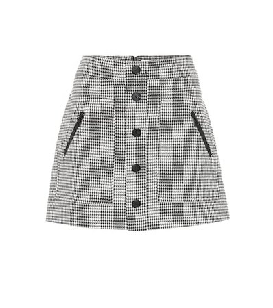 Monroe cotton-blend miniskirt