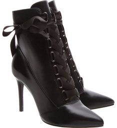 ANKLE BOOTIE GAGA LACE UP BLACK - Amaro