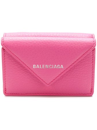 Balenciaga Paper mini wallet pink 391446DLQ0N - Farfetch