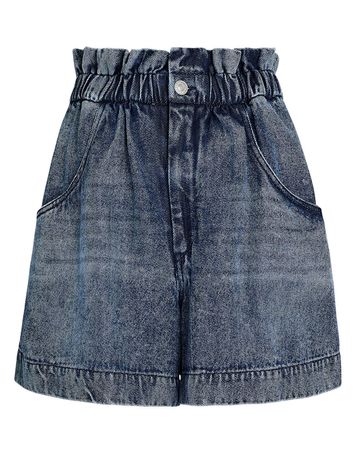 Isabel Marant Titea Denim Paperbag Shorts | INTERMIX®