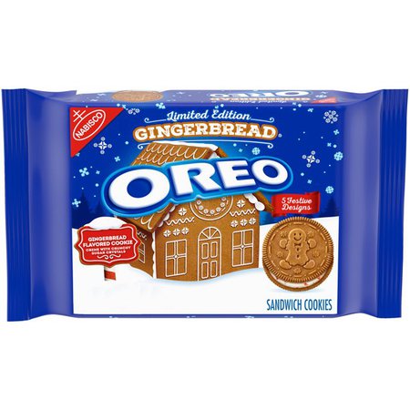 OREO Gingerbread Sandwich Cookies, Limited Edition, Holiday Cookies, 12.2 oz - Walmart.com