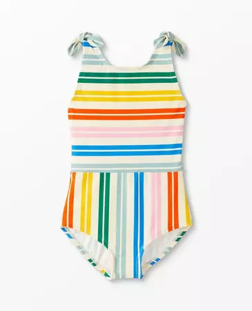 Rainbow Stripe One Piece Swimsuit | Hanna Andersson