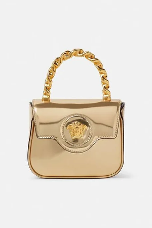gold Versace bag