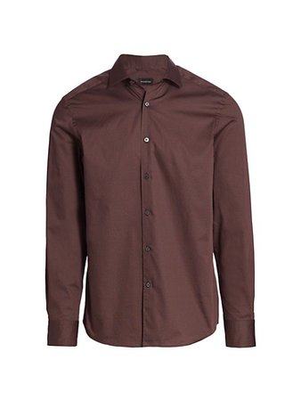 Shop Ermenegildo Zegna Printed Button-Down Shirt up to 70% Off | Saks Fifth Avenue