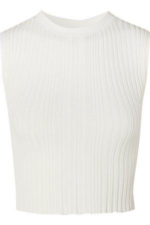 Dion Lee | Cropped ribbed-knit tank | NET-A-PORTER.COM