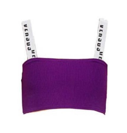 VERSUS Logo Band Knit Bralette Top