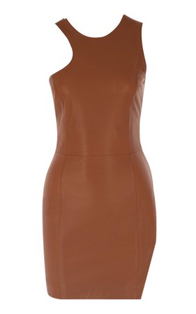 Asymmetric Leather Mini Dress By Zeynep Arçay | Moda Operandi