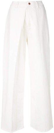 inverted pleat jeans