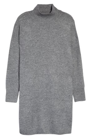 Topshop Funnel Neck Long Sleeve Sweater Dress | Nordstrom