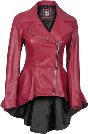 Blingsoul Leather Jackets For Women - Real Lambskin Womens Motorcycle Leather Jacket at Amazon Women's Coats Shop