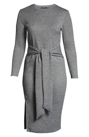 KIN by Kristine Tie Front Sweater Dress | Nordstrom