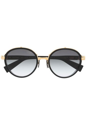 Balmain Eyewear round-frame Tinted Sunglasses - Farfetch