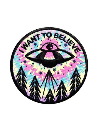 Loungefly I Want To Believe Iron-On Patch
