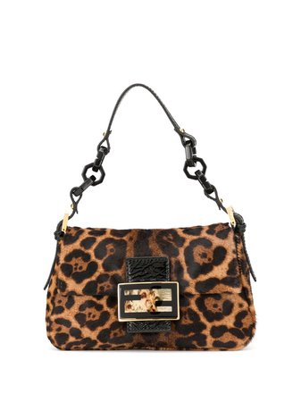 Fendi Pre-Owned leopard print Mamma Baguette shoulder bag $1,641 - Buy VINTAGE Online - Fast Global Delivery, Price
