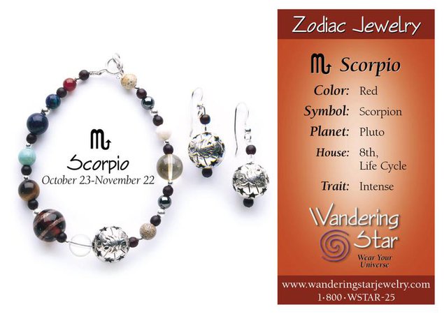 Scorpio Beaded Zodiac Earrings | Etsy