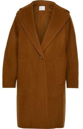 Wool-blend Felt Hooded Coat