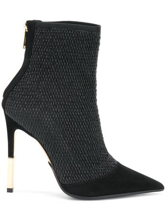 Balmain Quilted Ankle Boots