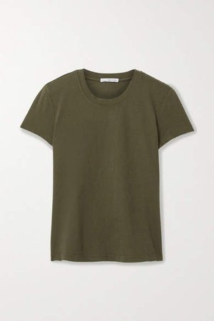 Vintage Boy Cotton-jersey T-shirt - Army green