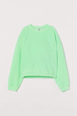 Ribbed Sweatshirt - Green