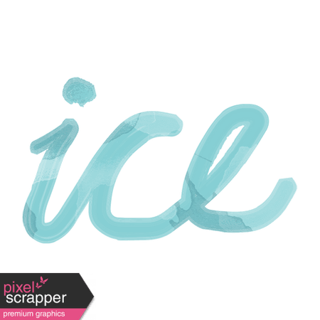 Winter Arabesque - Ice Word Art graphic by Melo Vrijhof | Pixel Scrapper Digital Scrapbooking