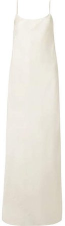 Ebbons Silk-twill Maxi Dress - Ivory