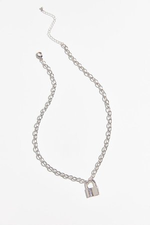 Padlock Chain Necklace | Urban Outfitters