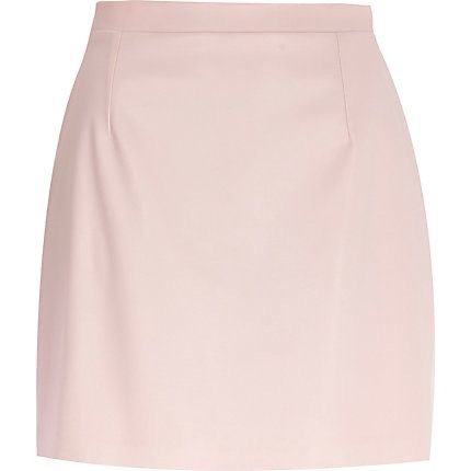 pink mini pencil skirt
