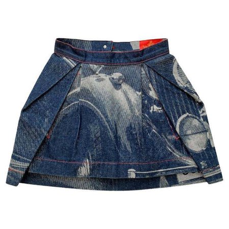 Vivienne Westwood and Malcolm McLaren World's End Rolls Royce Mini Skirt 1992-93 For Sale at 1stDibs
