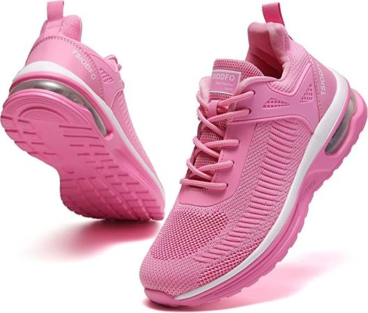 Amazon.com | SKDOIUL Running Shoes for Women Sneakers Size 12 Pink Athletic Tennis Walking Sneakers Woman Fashion Sport Gym Workout Shoes | Walking