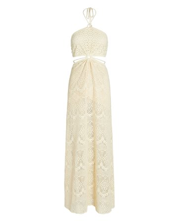 Jonathan Simkhai Georgiana Crocheted Cotton-Blend Maxi Dress | INTERMIX®