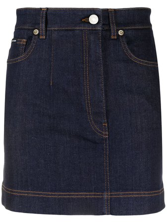 Shop Dolce & Gabbana A-line denim skirt with Express Delivery - FARFETCH