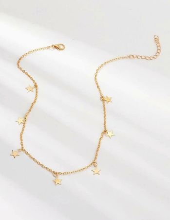 Gold Star Necklace Star Charm Necklace Celestial Necklace - Etsy Brasil