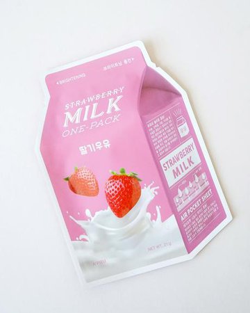 Strawberry Milk Sheet Mask 4 Pack By A'Pieu – Soko Glam