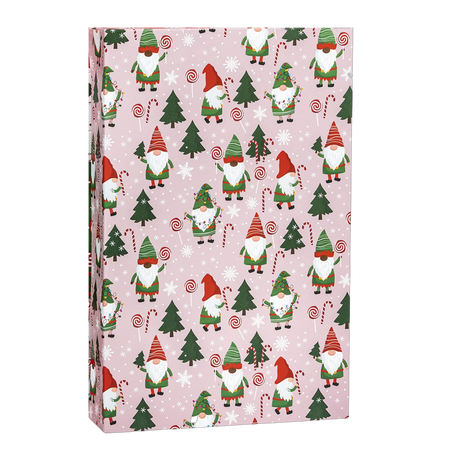17 x 11 x 2.52 inches WRAPAHOLIC 12 Pack Christmas Boxes - Assorted Size Holiday T-Shirt Boxes with Lids(Red and Green Gnome, Candy Canes, Snowflakes, Christmas Trees Holiday Collection) for Gift Wrap