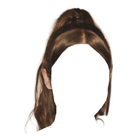 brown hair high ponytail black headband
