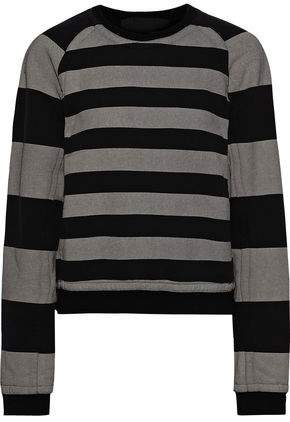 Striped French Cotton-terry Sweatshirt