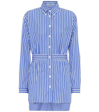 Striped Cotton-Poplin Shirt | Prada - Mytheresa