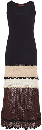 Altuzarra Cordgrass Open-Knit Midi Dress Size: S