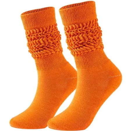 orange slouch socks