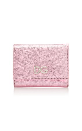 Crystal-Embellished Metallic Leather Wallet by Dolce & Gabbana | Moda Operandi