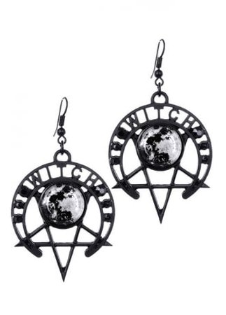 RESTYLE Witch Moon Gothic Earrings