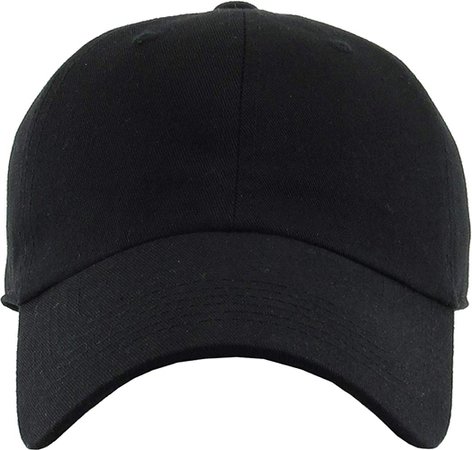 Amazon.com: KB-Low BLK Classic Cotton Dad Hat Adjustable Plain Cap. Polo Style Low Profile (Unstructured) (Classic) Black Adjustable: Clothing